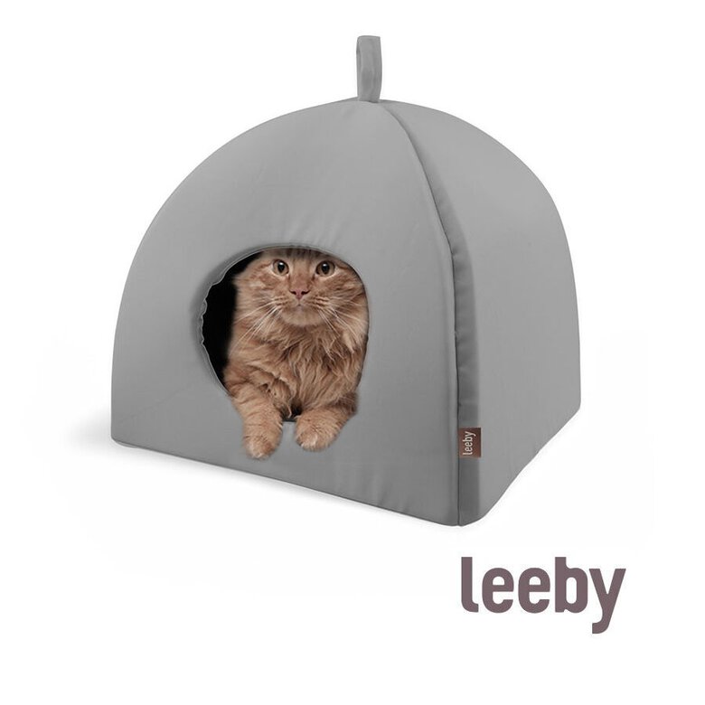 Leeby Igloo antiderrapante cinzento para gatos,  Imagem número 2 Leeby Igloo antiderrapante cinzento para gatos, , large Imagem número 2