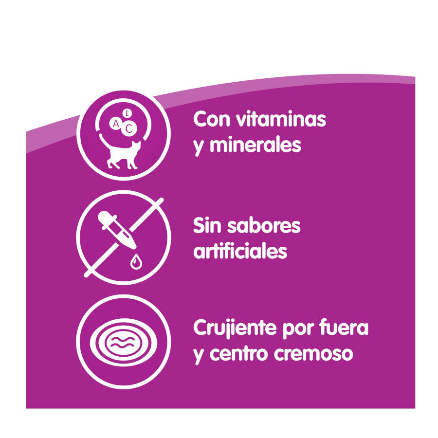 60 g Whiskas Temptations Snacks Frango e Queijo para Gatos&nbsp;, , large Imagem n&uacute;mero 3