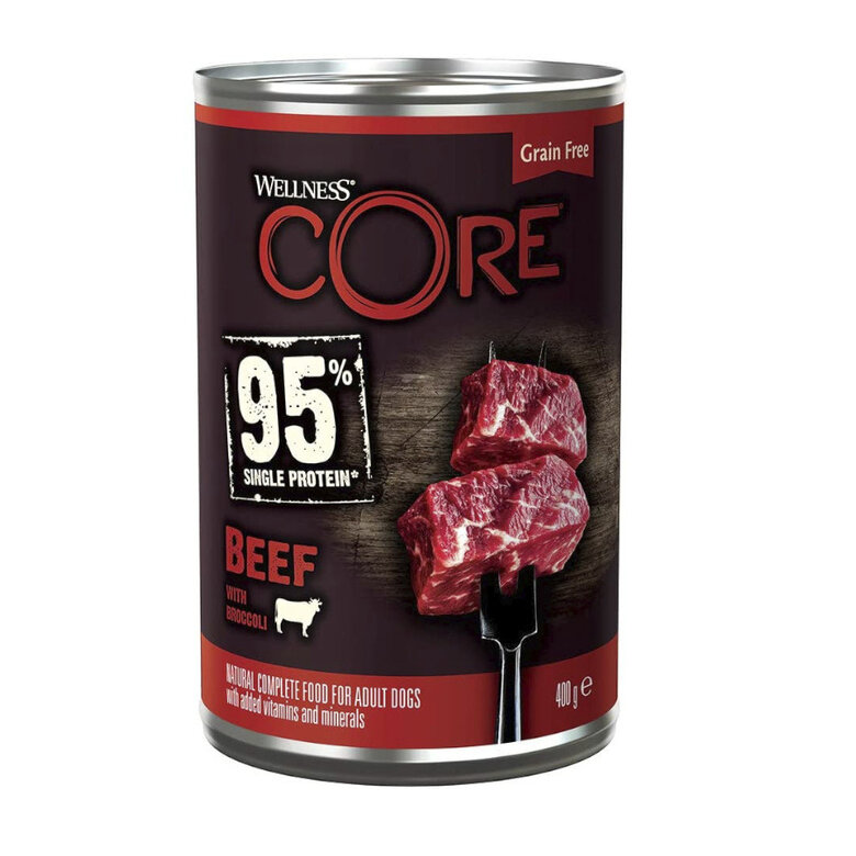 400 g Wellness Core Adult carne e brócolos lata para cães,  Imagem número 1 400 g Wellness Core Adult carne e brócolos lata para cães, , large Imagem número 1