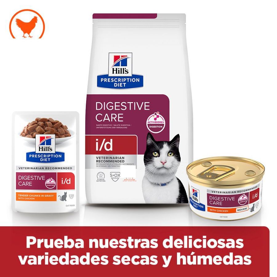 85 g Hill's Prescription Diet i/d Mousse de Frango em Lata para gatos, , large Imagem n&uacute;mero 5