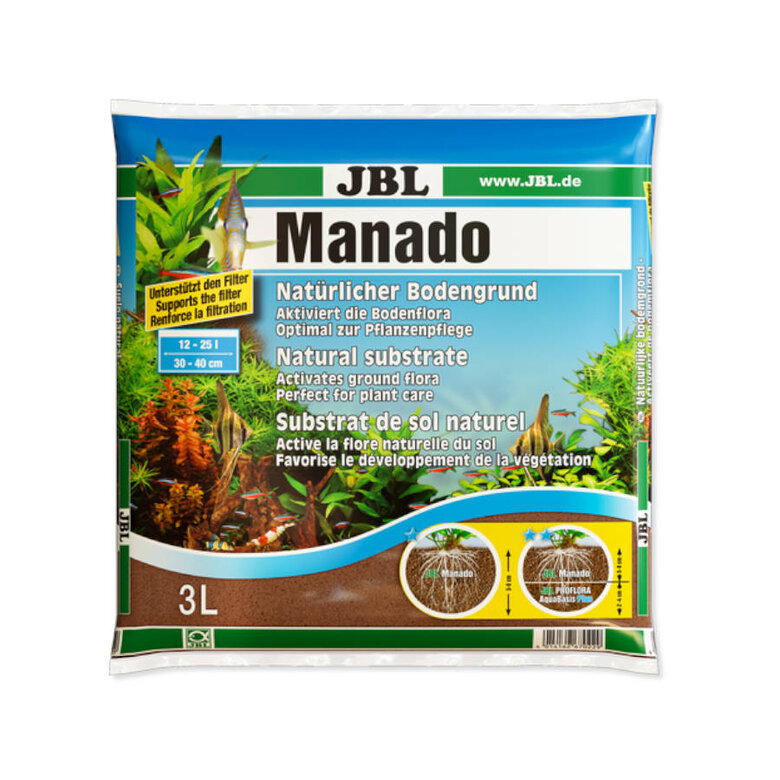 JBL Manado Substrato natural para aquários de água doce, , large image number null