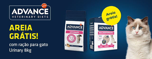 Advance Veterinary Diets: Areia grátis com ração para gato Urinary 8 kg