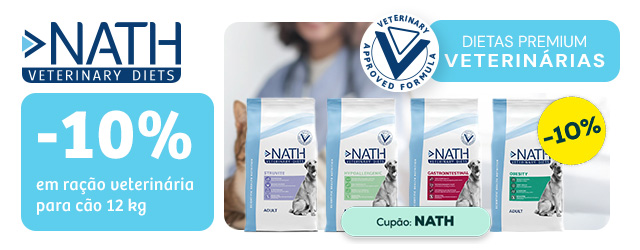 Nath Veterinary Diets: -10% em ração para cão 12 kg