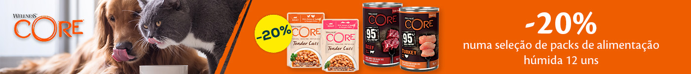 Wellness Core: -20% numa seleção de packs de húmidos 12 uns