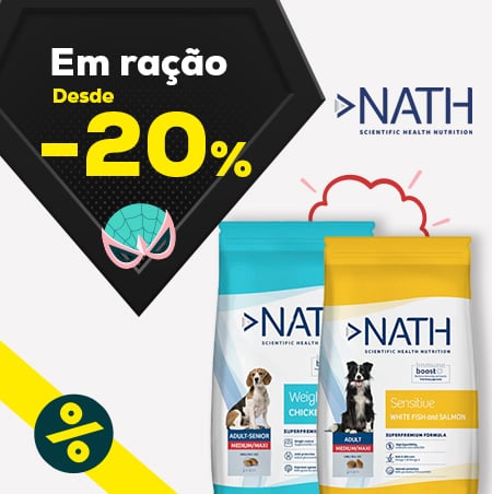 Nath: Desde -20% numa seleção de ração para cão