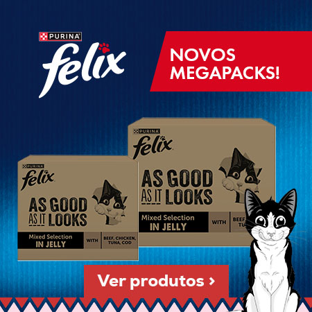Novos megapacks de Felix. Mesmas receitas em formato poupança Novos megapacks de Felix. Mesmas receitas em formato poupança