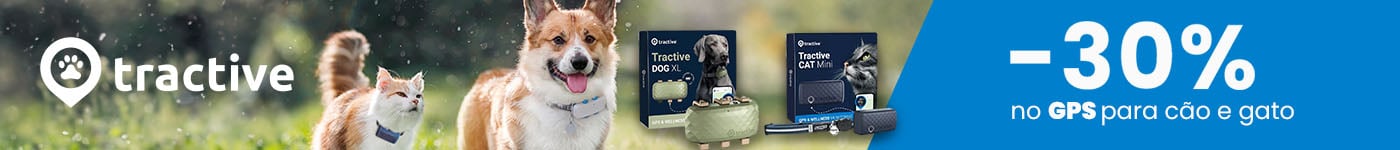 Tractive: -30% em GPS para cão e gato