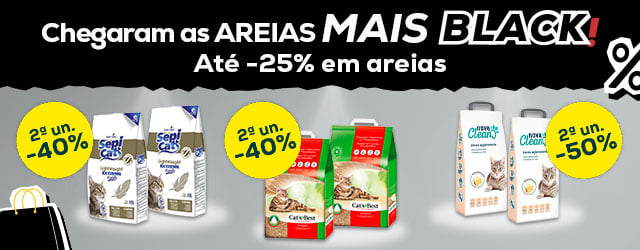 Chegaram as areias mais Black. Até -25% em areias