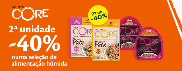 Wellness Core: -40% na segunda unidade numa seleção de alimentação húmida