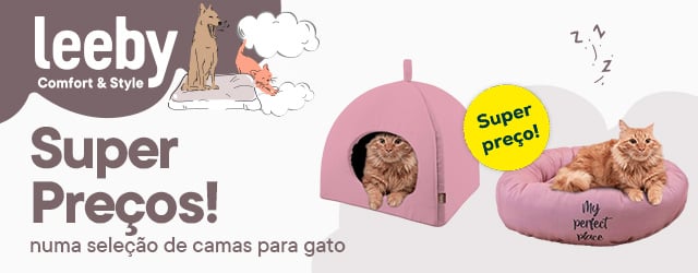 Leeby: super preços em seleção de camas para gato