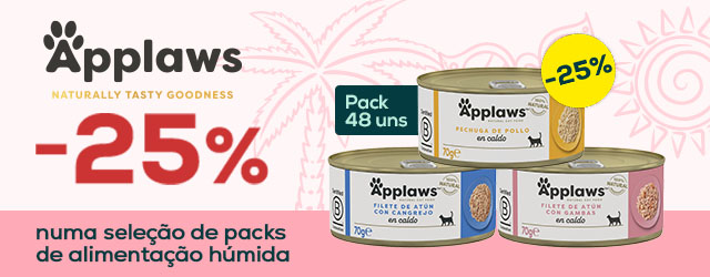 Applaws: -25% em packs de húmido (48 un.)