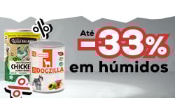 Até -33% numa seleção de alimentação húmida para cão