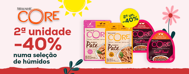 Wellness Core: -40% na segunda unidade numa seleção de alimentação húmida