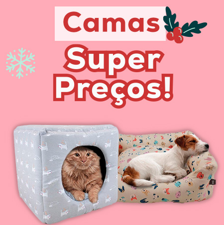 Novas Promoções de Natal com até 50% de desconto em alimetação, snacks, camas, brinquedos, arranhadores e muito mais.