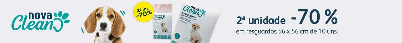 Nova Clean: -70% na 2.ª un. numa seleção de tapetes higiénicos