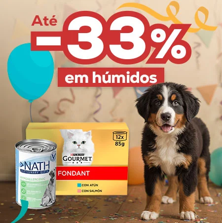 Até -33% numa seleção de alimentação húmida