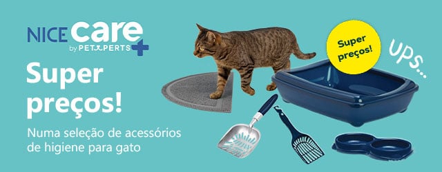Super preços numa seleção de acessórios de higiene para gato