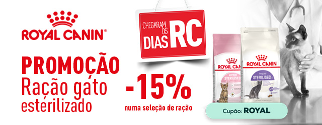 Royal Canin: 15% de desconto em seleção de ração para gato