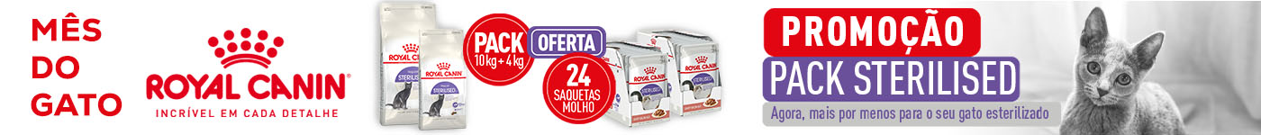 Royal Canin mês do gato: Pack esterilizado
