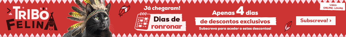 Dias de ronronar: -20% numa seleção de ração, ao comprá-la com a sua areia favorita