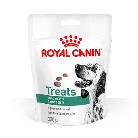 Snack Royal Canin compatível com dietas de controlo de peso.