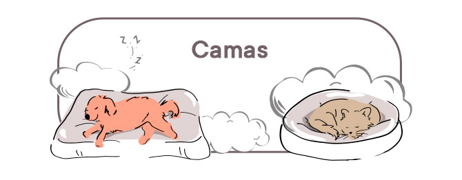 Leeby Camas. Escolha a cama que melhor se adapta ao descanso do seu cão ou gato.