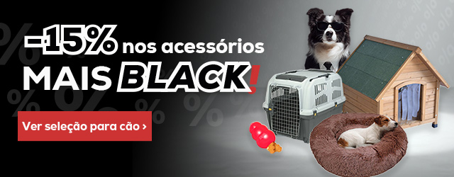 -15% numa seleção dos acessórios mais Black para cão