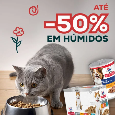 Até -50% em alimentação húmida