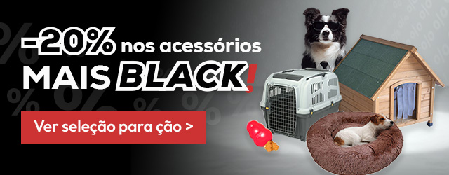 -20% numa seleção dos acessórios mais Black para cão