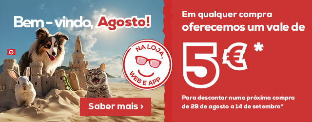 Oferecemos-lhe um vale de 5€ em qualquer compra