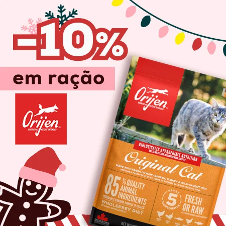 Orijen: -10% em ração para gato