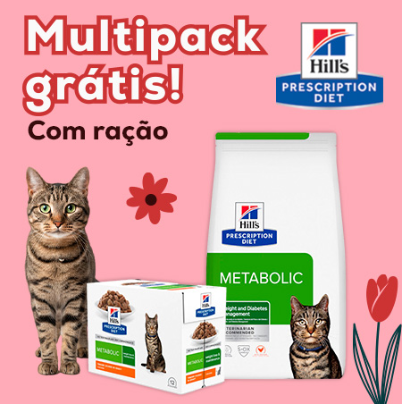 Hill's Prescription Diet: Um multipack de alimentação húmida 12 x 85 g de oferta na compra de ração para gato 8 kg