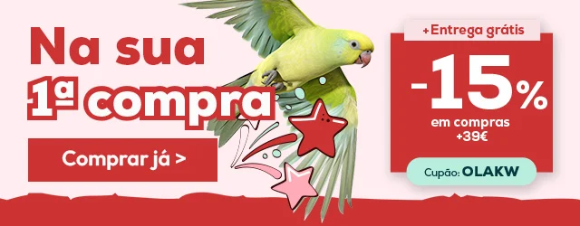 -15% de presente na sua primeira compra