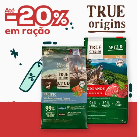True Origins Wild: -20% em ração para cão 12 kg