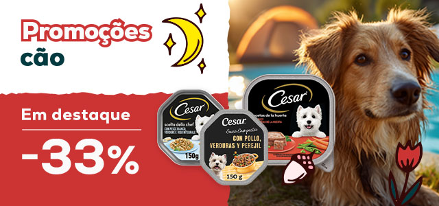 Cesar: -33% em packs de húmidos para cão