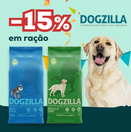 Dogzilla: -15% numa seleção de ração para cães de 12 kg