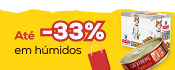 Até -33% em húmido para gato