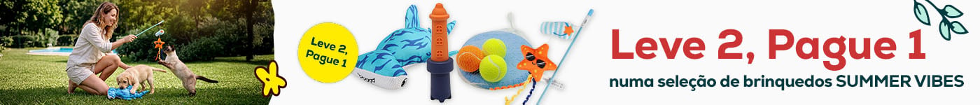 2 x 1 numa seleção de brinquedos para cães e gatos