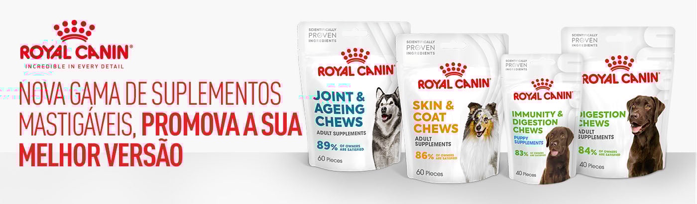 Suplementos mastigáveis para cão Royal Canin. Promova a sua melhor versão