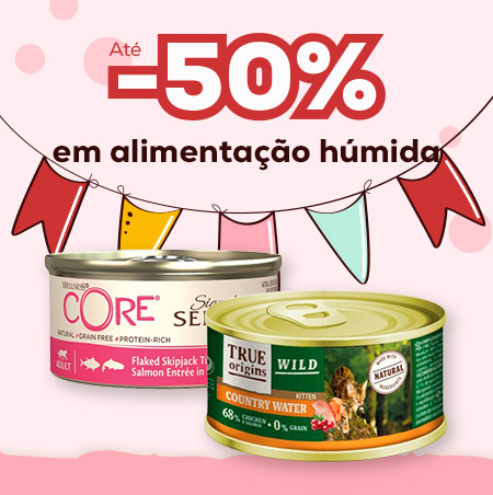 Até -50% em snacks para gato