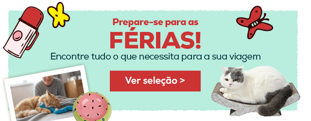 Prepare-se para as férias: Até -40% em acessórios para gato