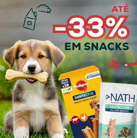 Até -33% em snacks