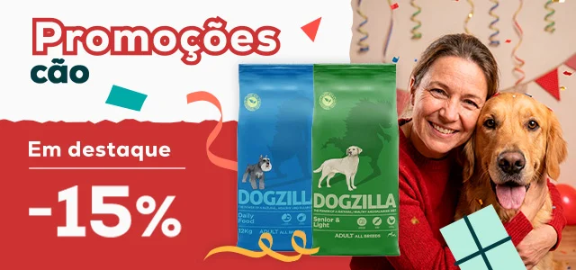 Dogzilla: -15% numa seleção de ração 12 kg