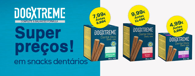 Dogxtreme: Super preços em snacks dentários