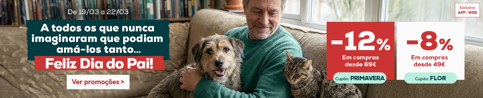 12% de desconto em compras desde 69&euro; ou 8% de desconto em compras desde 49&euro;