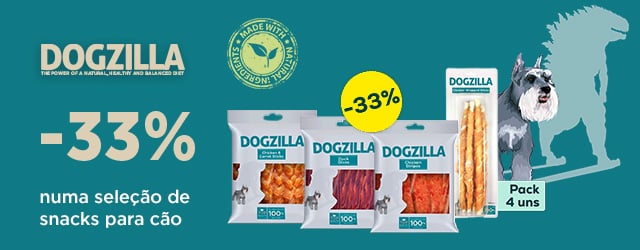 Dogzilla: -33% numa seleção de snacks para cão