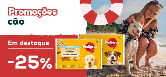 Pedigree: -25% numa seleção de alimentação húmida para cão