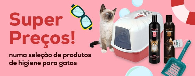 Super preço numa seleção de higiene para gato