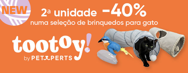 Tootoy: -60% na 2ª unidade numa seleção de brinquedos para gato