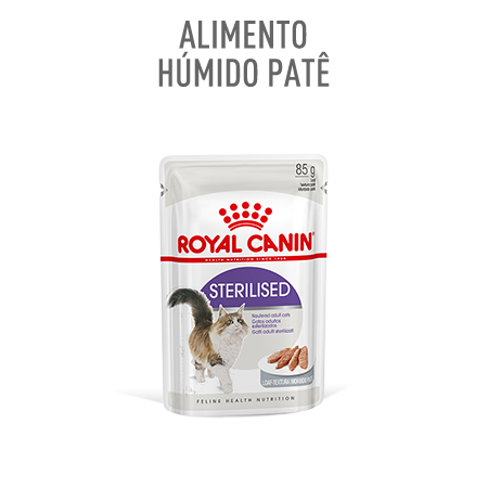 Alimentação húmida em patê para gato esterilizado: Royal Canin Sterilised